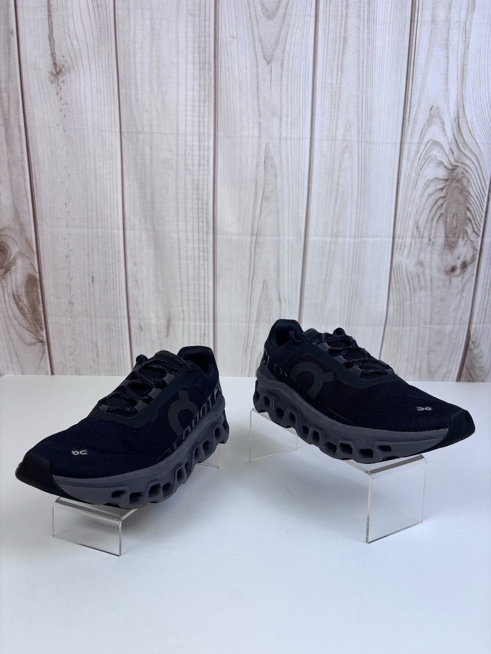 On Running Cloudmonster Shoes Women's Athletic Running Sneakers Black Size 10 - Picture 3 of 14